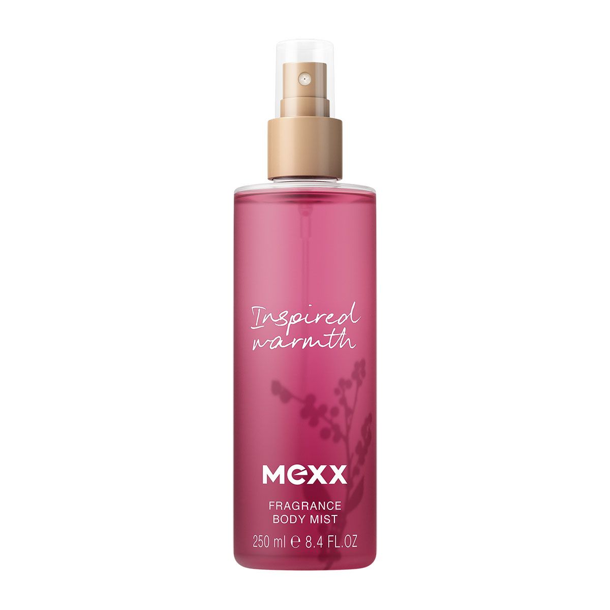 Mexx Inspired Warmth mgiełka do ciała damska o zapachu czerwonego jabłka, jaśminu i wanilii, 250 ml