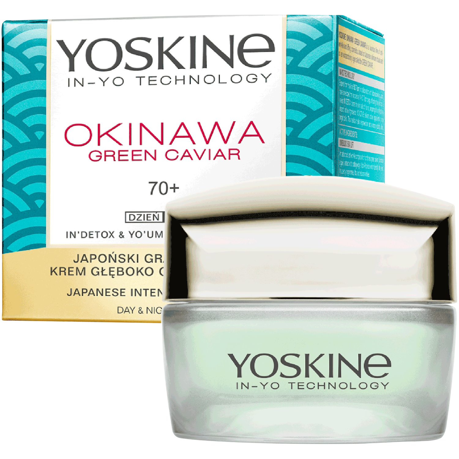 Yoskine Okinawa Green Caviar krem do twarzy 70+ na dzień i noc, 50 ml