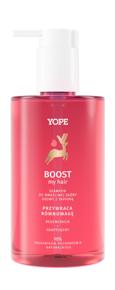 YOPE Boost Szampon do wrażliwej skóry głowy, 300ml