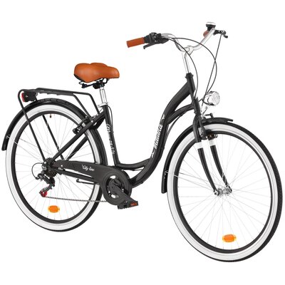 Rower miejski INDIANA Moena S7B D17 28 cali damski Czarny 2025