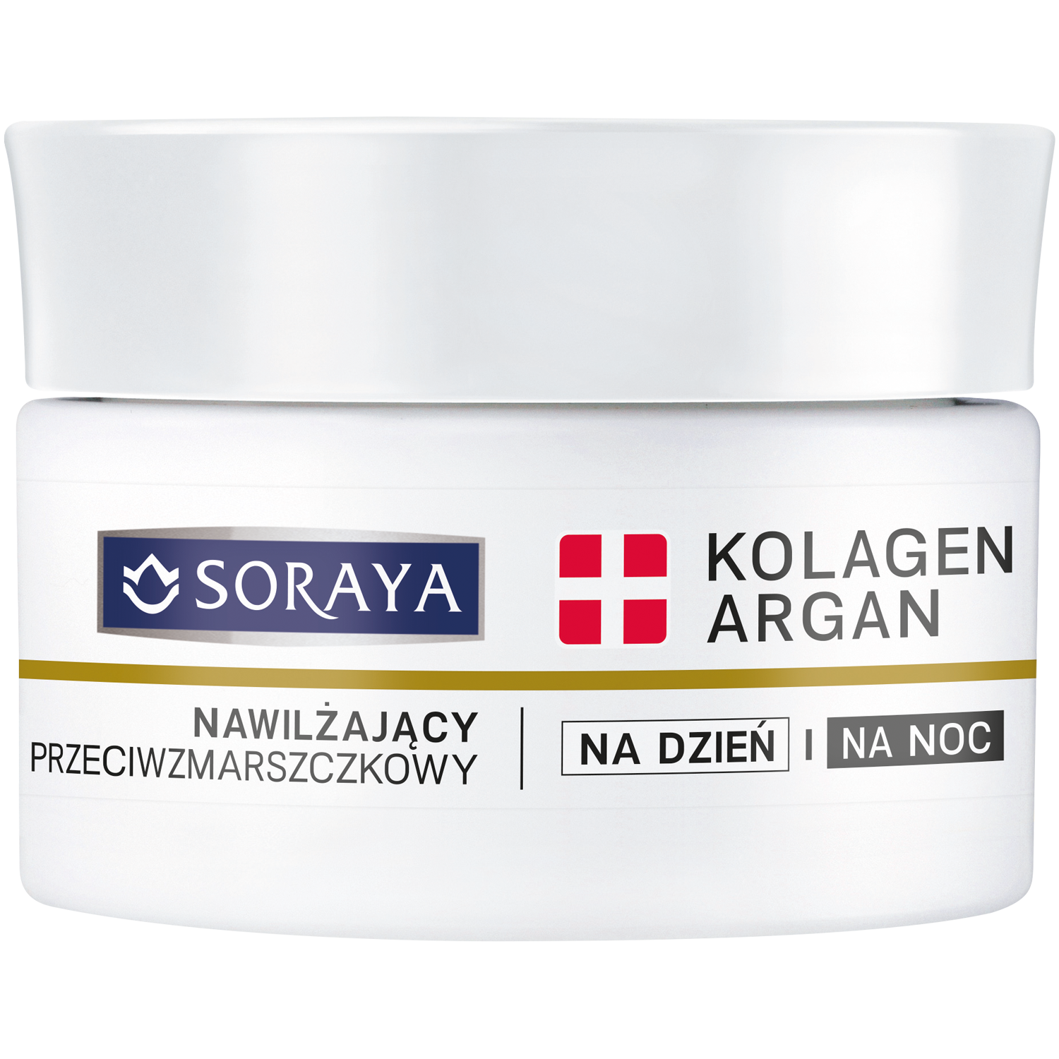 Soraya Kolagen + Argan krem do twarzy nawilżający i przeciwzmarszczkowy na dzień i na noc, 50 ml