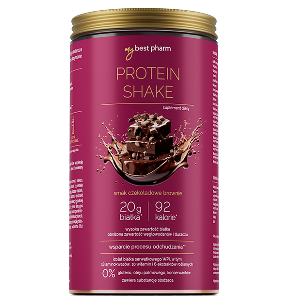 MyBestPharm MyBestProteinShake suplement diety o smaku czekoladowego brownie, 450 g