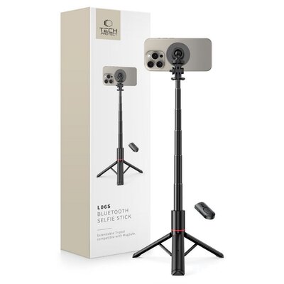Uchwyt selfie TECH-PROTECT L06S Magsafe Bluetooth Tripod Czarny