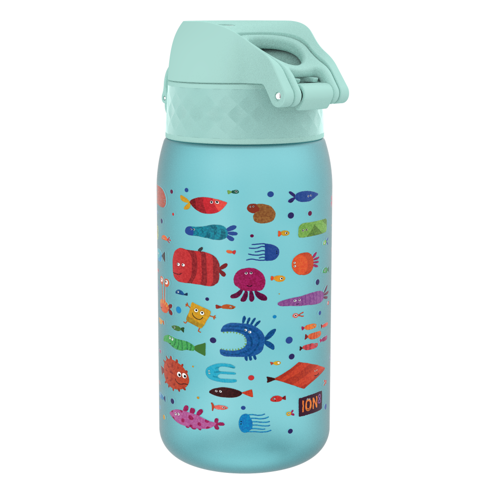 Ion8 bidon z ustnikiem BPA Free Rybki, poj. 400 ml, 1 szt.