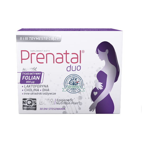 Prenatal Duo zestaw: suplement diety CL, 30 kaps./1 opak. + suplement diety z DHA, 60 kaps./1 opak.
