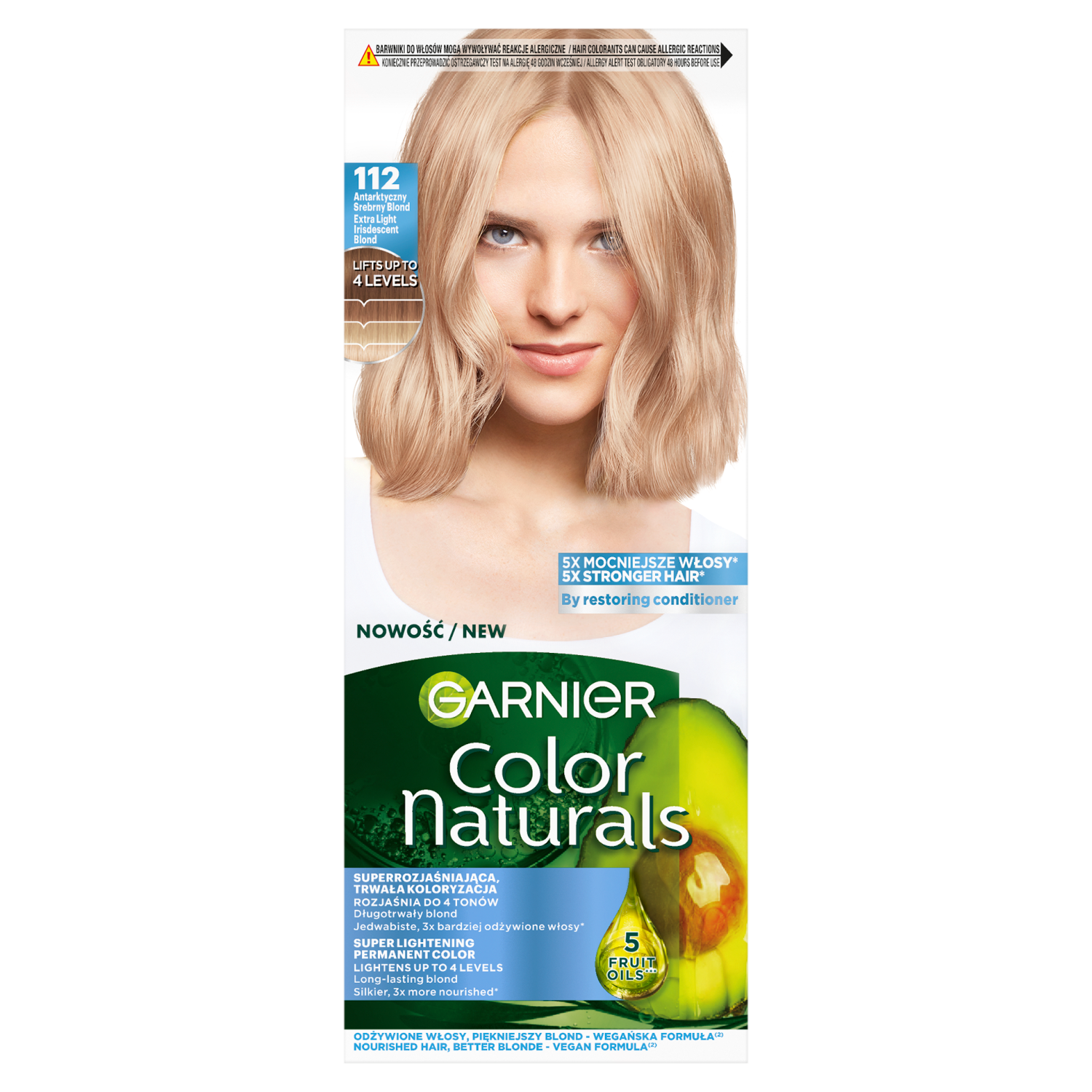 Garnier Color Naturals farba do włosów 112 antarktyczny srebrny blond, 1 szt.