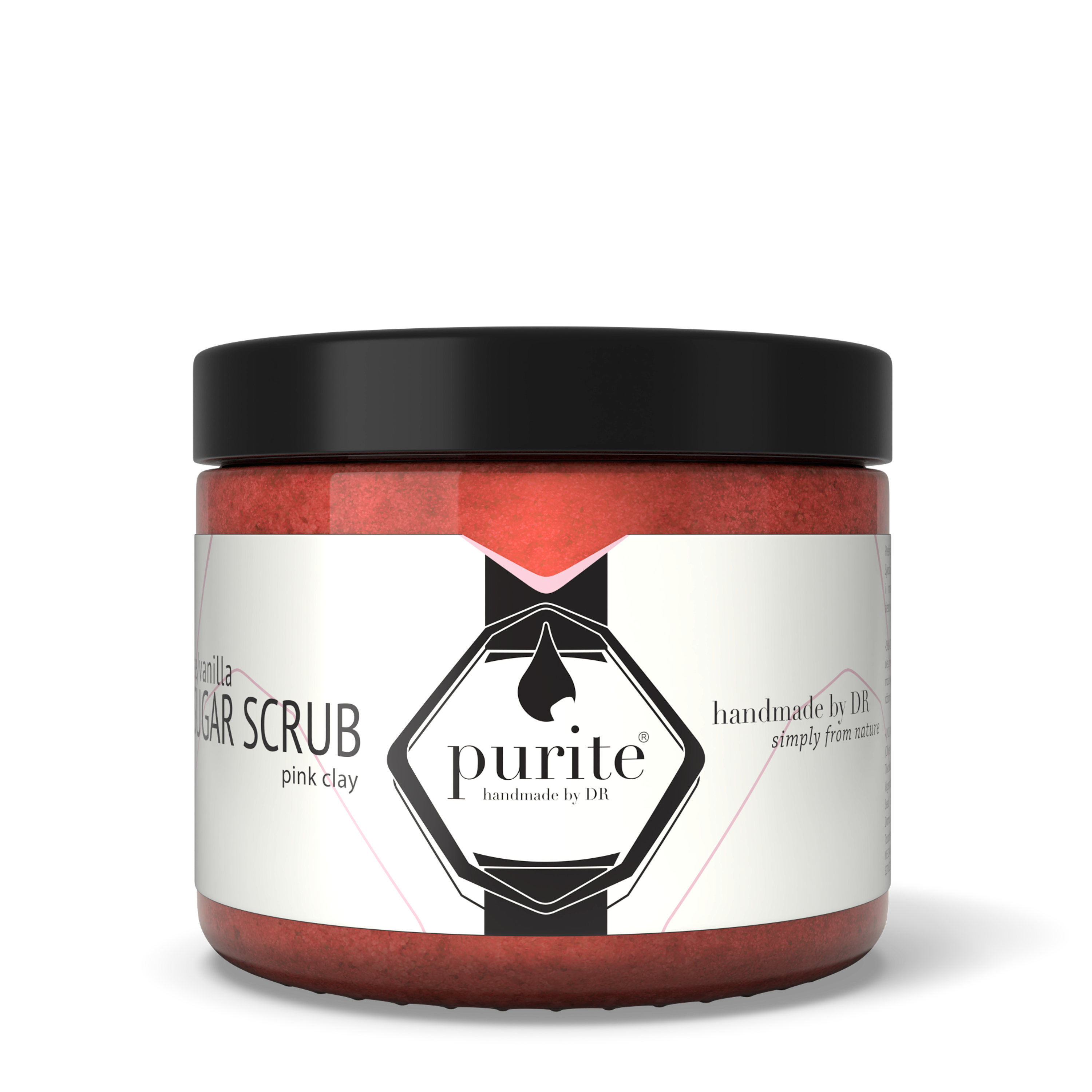 Purite scrub cukrowy do ciała róża wanilia, 250 ml