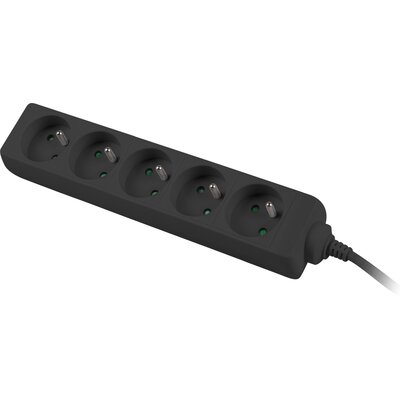 Przedłużacz LANBERG PS0-05E-0100-IEC-BK (1 m)