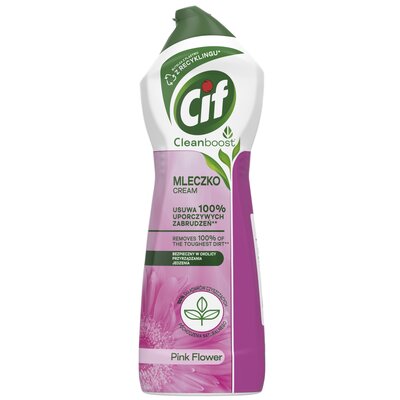 Mleczko do czyszczenia CIF Cream Pink Flowers 780 ml