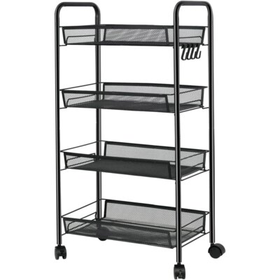 Regał na kółkach GOCKOWIAK Olden 327135MG Czarny