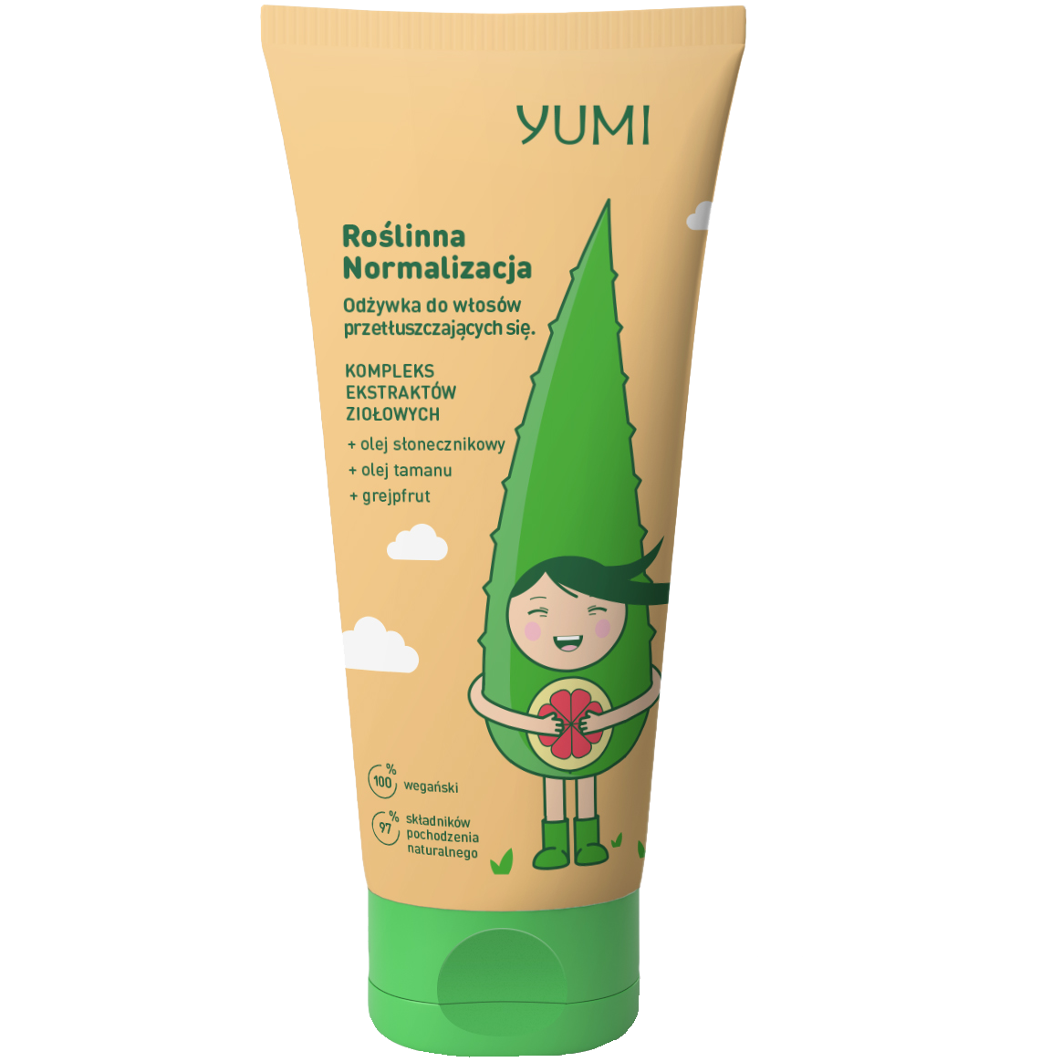 Yumi Roślinna Normalizacja normalizująca odżywka do włosów, 200 ml