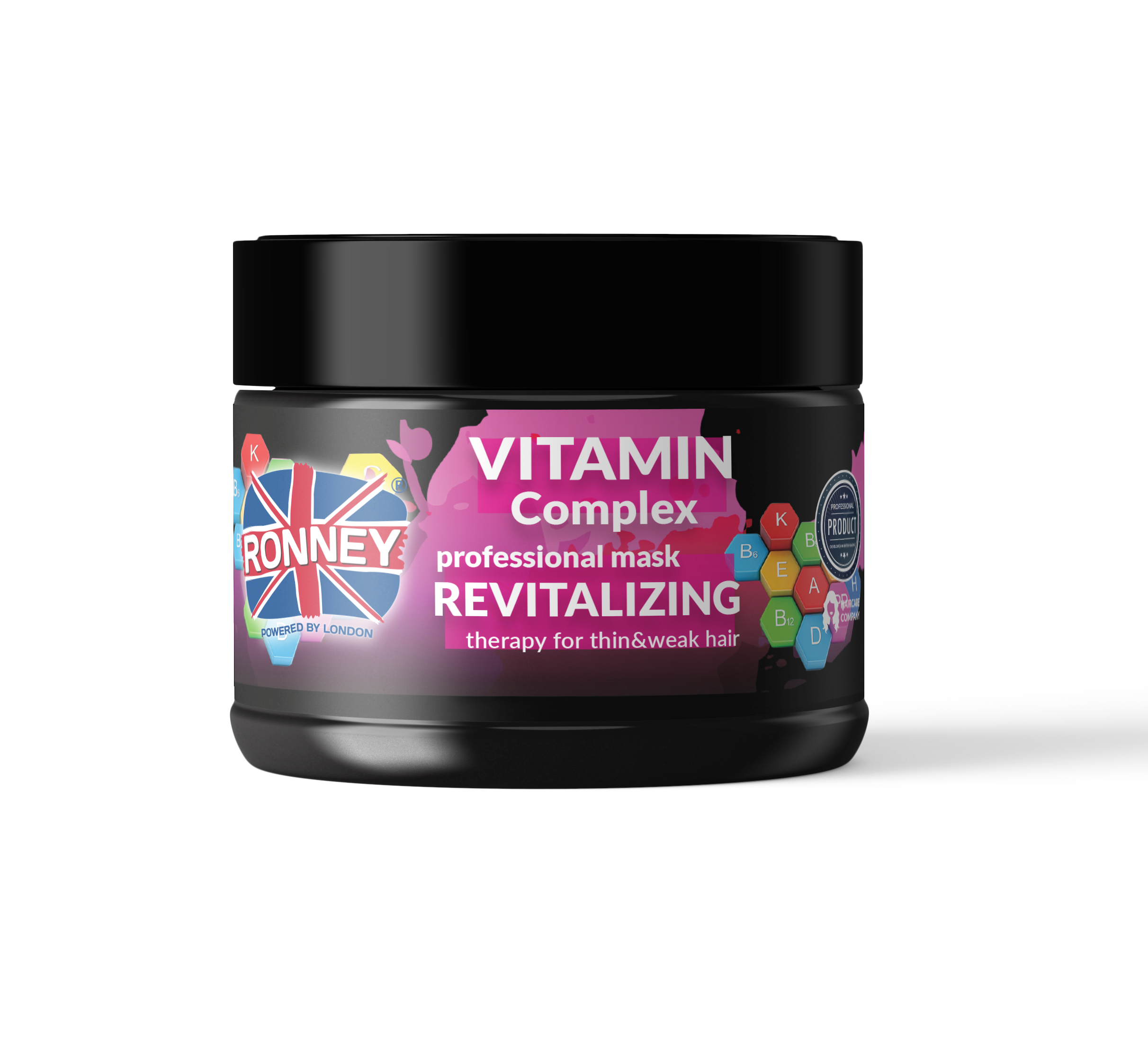 RONNEY Vitamin Complex rewitalizująca maska do włosów cienkich i osłabionych, 300 ml