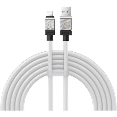 Kabel USB - Lightning BASEUS CoolPlay Series 2.4A 2 m Biały