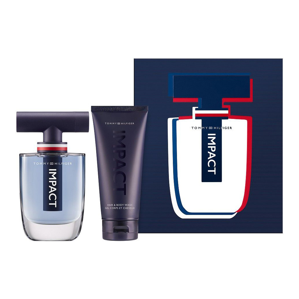 Tommy Hilfiger Impact zestaw męski: woda toaletowa, 100 ml + żel pod prysznic, 100 ml