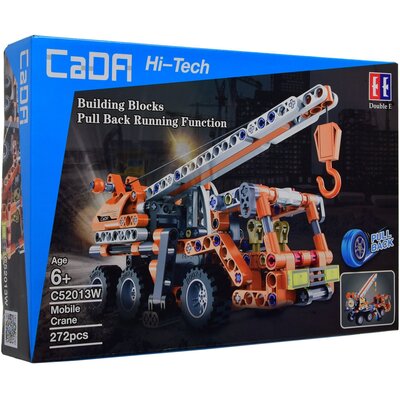 Klocki plastikowe CADA Hi-Tech Ciężarówka dźwig Pull-back C52013W