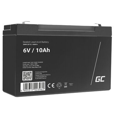 Akumulator GREENCELL AGM16 10Ah 6V
