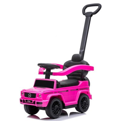 Jeździk SUN BABY Mercedes Benz G350d Różowy rączka