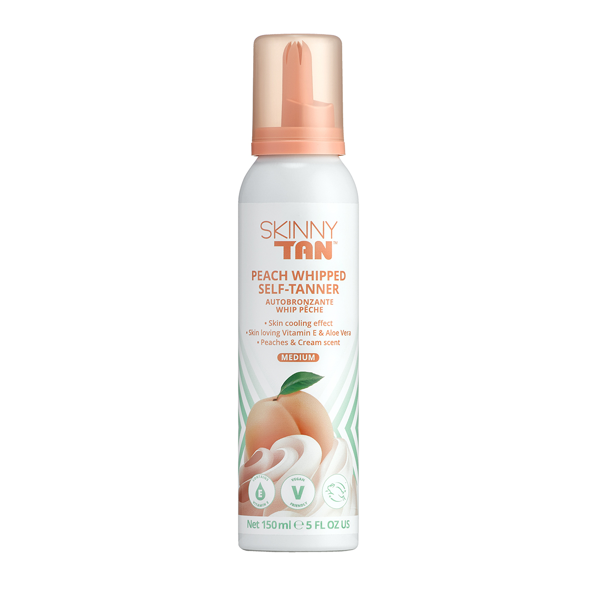 Skinny Tan Peach Whip Mousse samoopalająca pianka, 150 ml