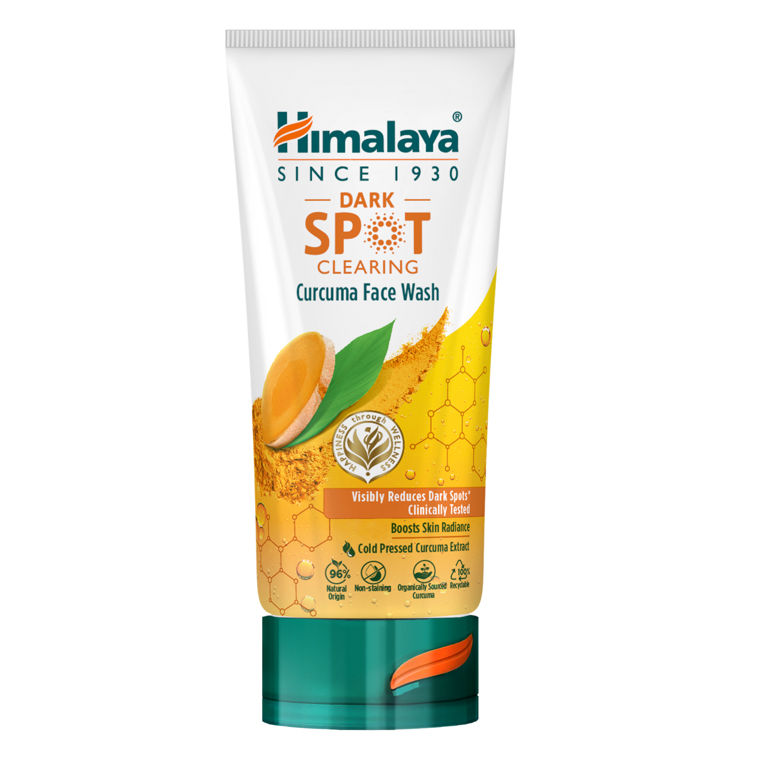 Himalaya Dark Spot rozjaśniający przebarwienia żel do mycia twarzy z organiczną kurkumą, 150 ml