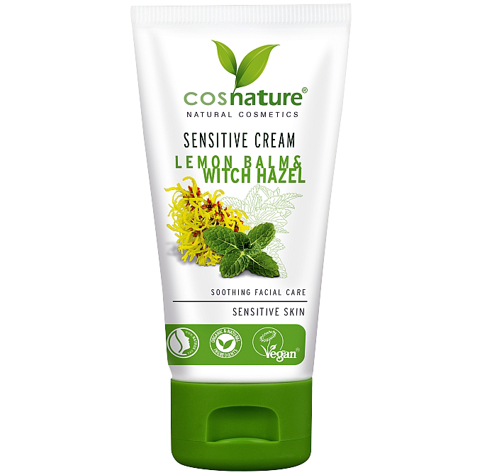 Cosnature Sensitive Cream krem do twarzy z melisą i oczarem wirginijskim, 50 ml