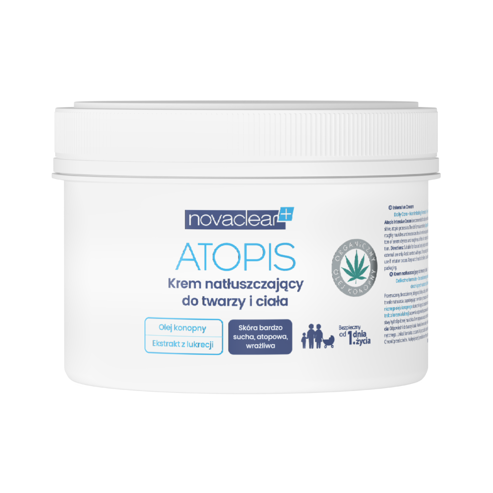 Novaclear Atopis natłuszczający krem do twarzy, 500 ml