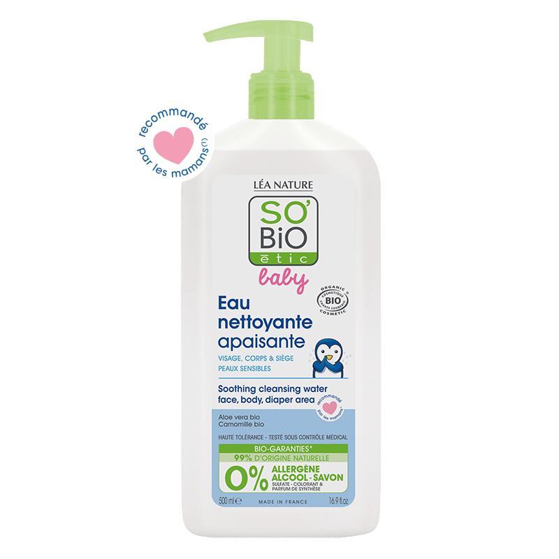 SO’BiO étic organiczna woda micelarna dla dzieci i niemowląt, 500 ml