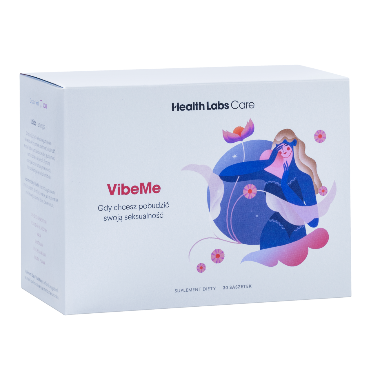 Health Labs Care Vibe Me suplement diety naturalne pobudzenie seksualności, 30 sasz./1 opak.
