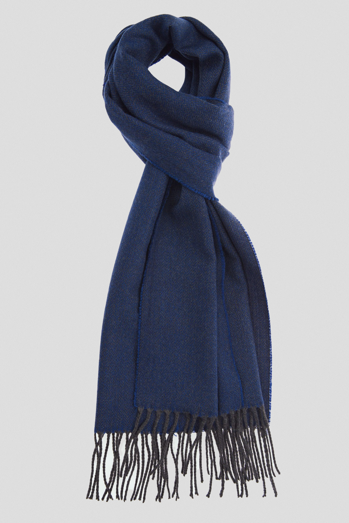 Lancerto Szal Granatowy w Jodełkę