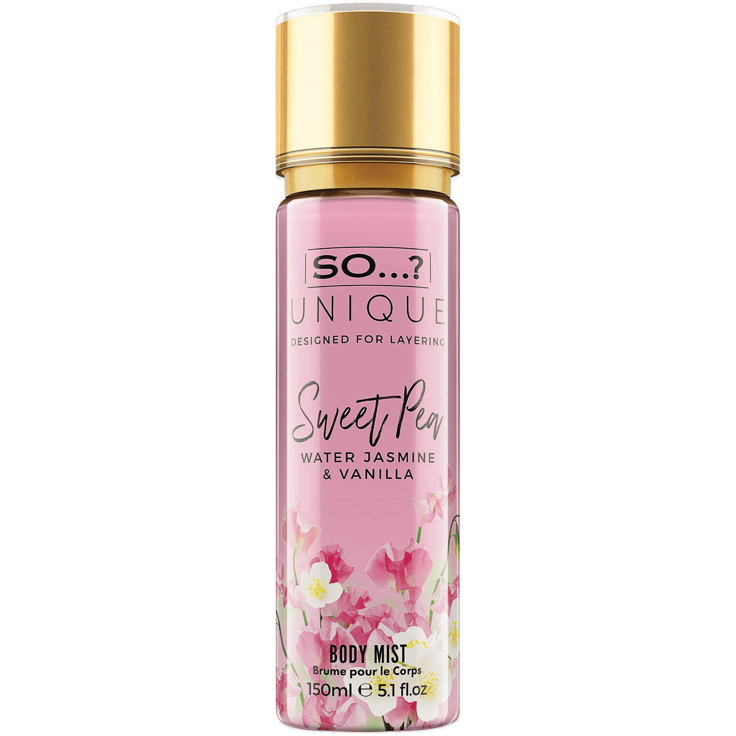 So…? Unique Sweet Pea mgiełka zapachowa do ciała, 150 ml