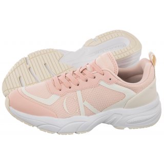 Sneakersy Calvin Klein Retro Tennis Over Mesh Wn Peach Blush/Creamy White YW0YW00946 0JV