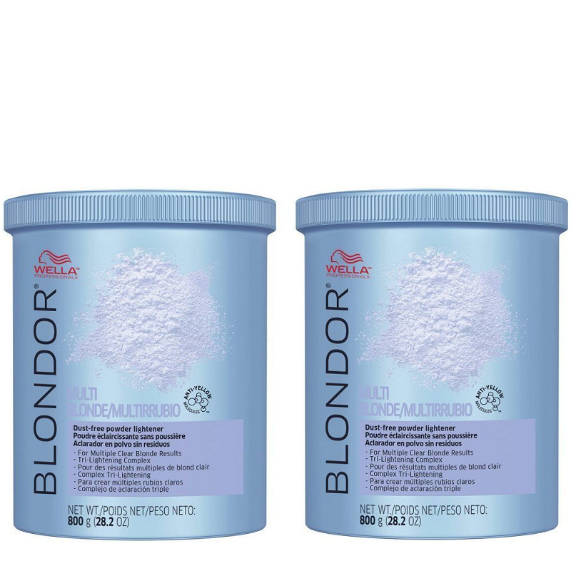 Wella Professionals Blondor Multi Blond Powder zestaw do włosów: rozjaśniacz w proszku, 2x800 g