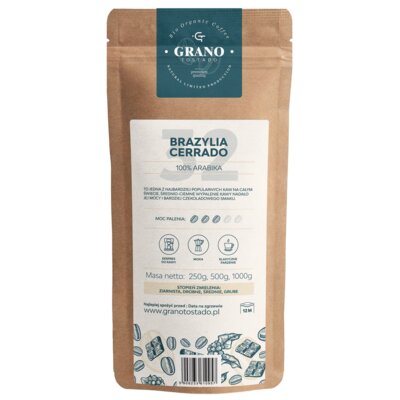 Kawa ziarnista GRANO TOSTADO Brazylia Cerrado Arabica 1 kg