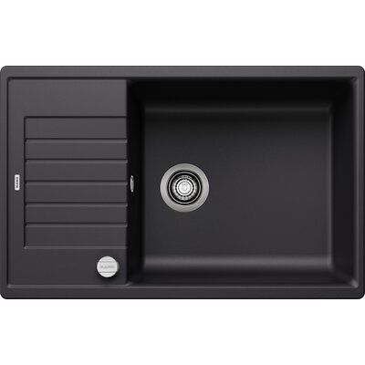 Zlewozmywak jednokomorowy z ociekaczem BLANCO Zia XL 6 S Compact 526018 Czarny 50x78