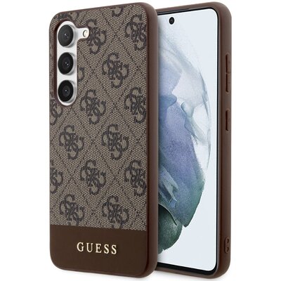 Etui GUESS 4G Stripe Collection do Samsung Galaxy S24 Brązowy