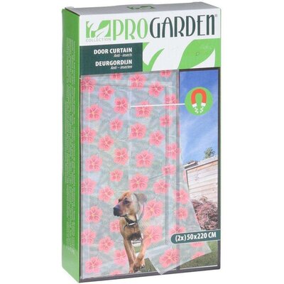 Moskitiera PROGARDEN z zamknięciem na magnes (100 x 220 cm) Kwiaty