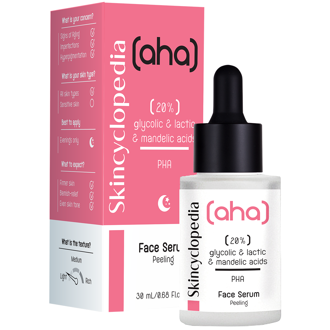 Skincyclopedia skoncentrowane profesjonalne serum złuszczające z 20% aha + pha, 30 ml