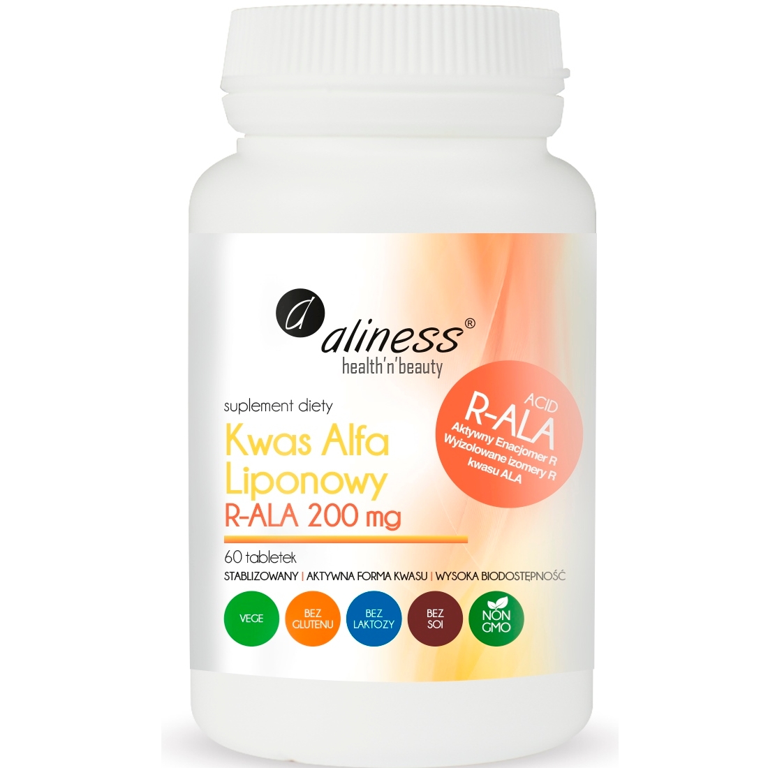 Aliness Kwas Alfa Liponowy suplement diety, 60 tabl./1 opak.