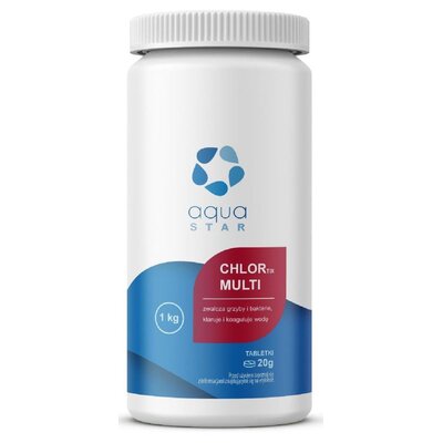 Chlor do basenu AQUASTAR Chlortix Multi 1 kg