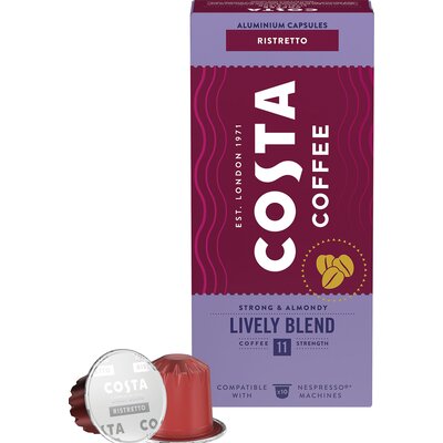 Kapsułki COSTA COFFEE The Lively Blend Ristretto do ekspresu Nespresso