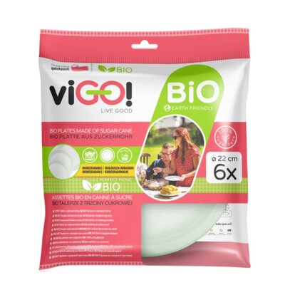Talerz VIGO Bio 7316010 22 cm (6 sztuk)