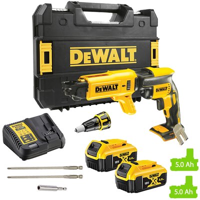 Wkrętarka do regipsów DEWALT DCF620P2K-QW zestaw akumulatorów