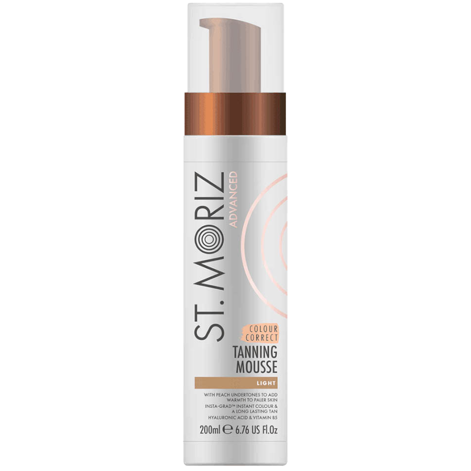 ST.Moriz Advanced Pro samoopalająca, korygująca kolor pianka o delikatnym odcieniu, 200 ml