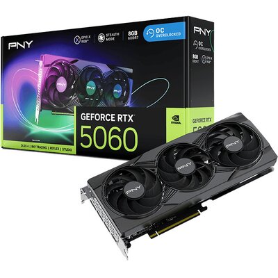 Karta graficzna PNY GeForce RTX 5060 EPIC-X RGB Overclocked Triple Fan 8GB DLSS 4