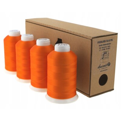 Zestaw nici ŁUCZNIK Elastic 04.076 Pomarańczowy (4 sztuki)