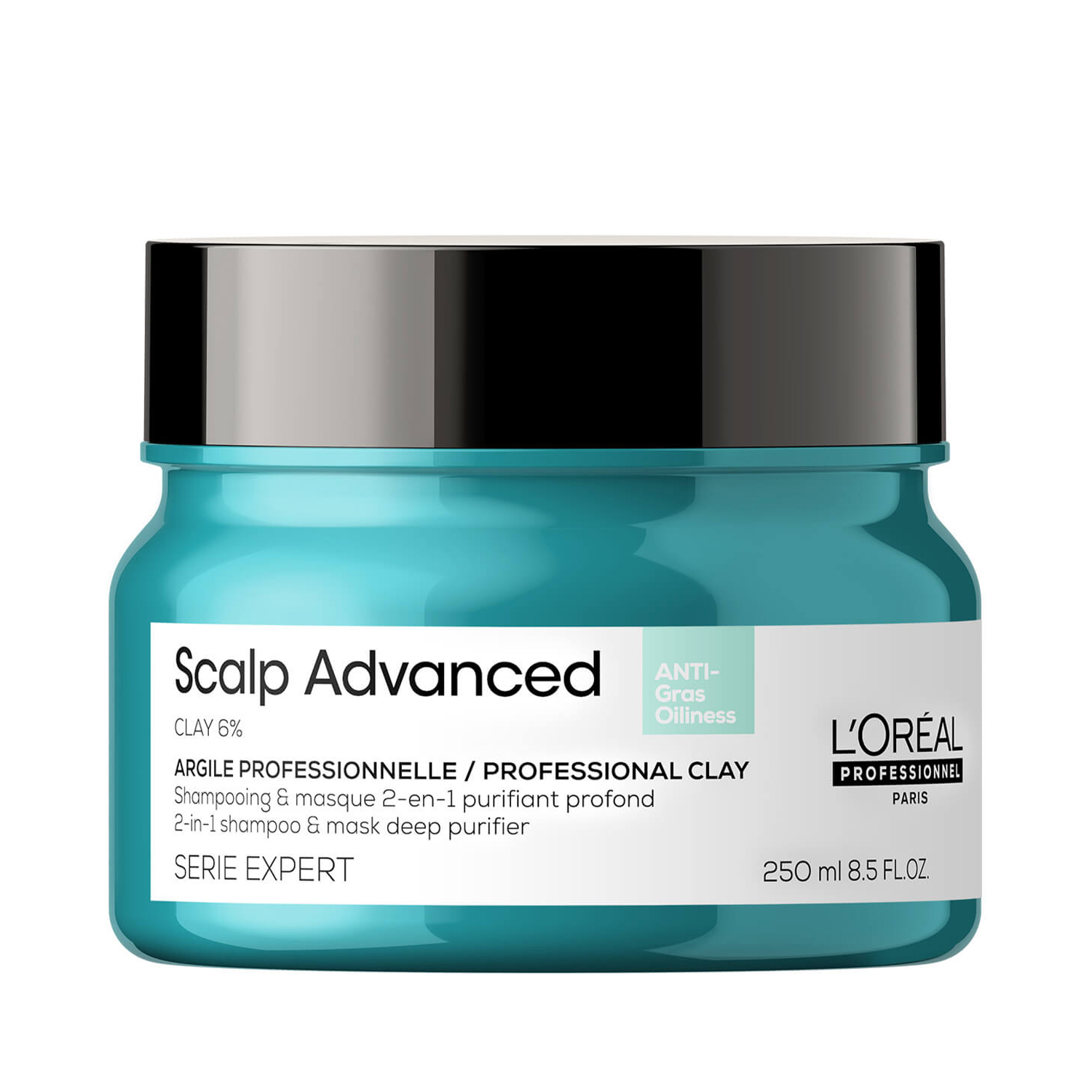 L'Oréal Professionnel Paris Scalp Advanced glinkowa maska do włosów, 250 ml