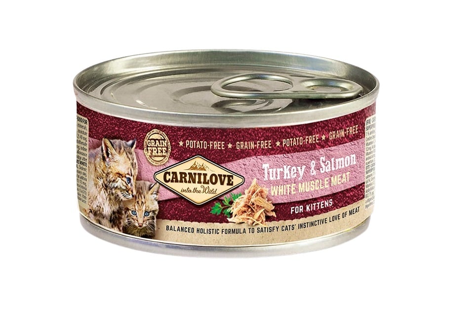 CARNILOVE Kitten Turkey and Salmon 100g indyk i łosoś mokra karma dla kociąt