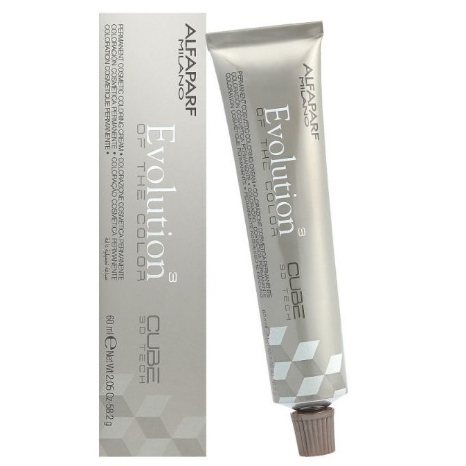Alfaparf Evolution of the Color Cube trwała farba do włosów 9.21 bardzo jasny popielaty blond irise, 60 ml