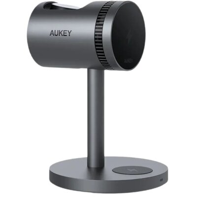 Ładowarka indukcyjna AUKEY LC-MC311A 3w1 Pro 15W z chłodzeniem Szary MagSafe