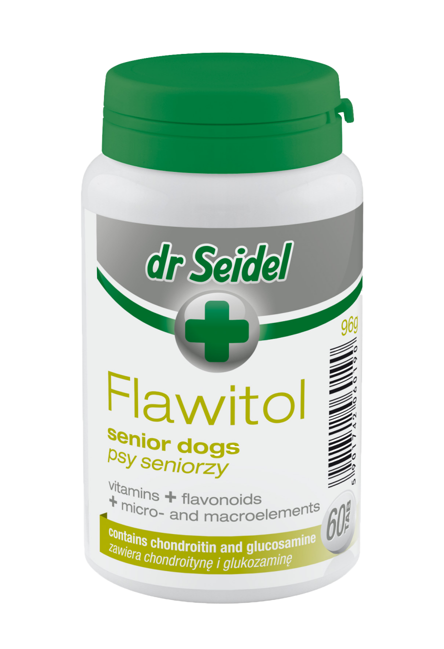 Dr Seidel Flawitol Preparat witaminowy dla psów seniorów, 60 szt.
