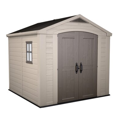 Domek narzędziowy KETER Factor 209875 8x8 Beżowy 256.5 x 255 x 243 cm